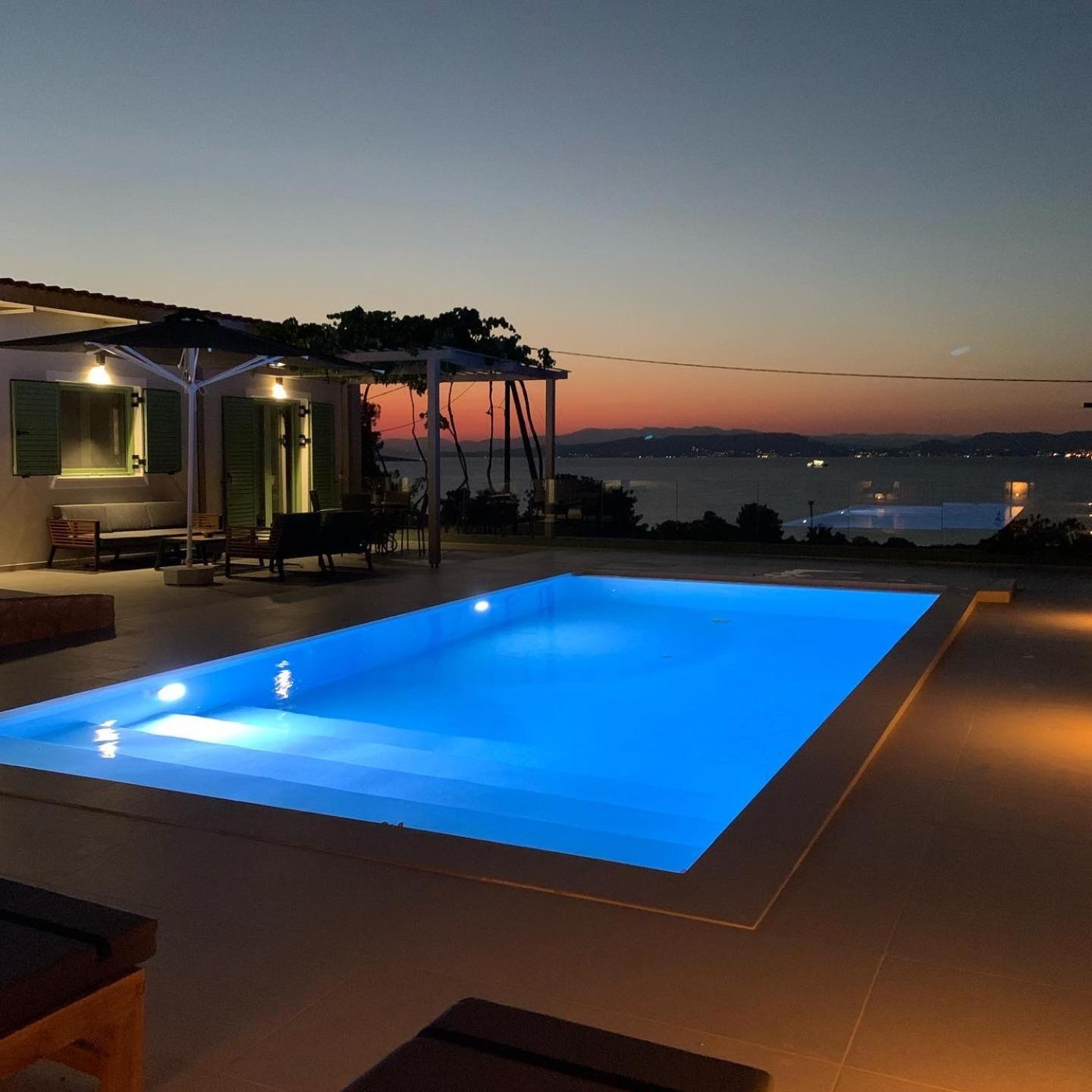 Pine House Villa Agioi Bagian luar foto